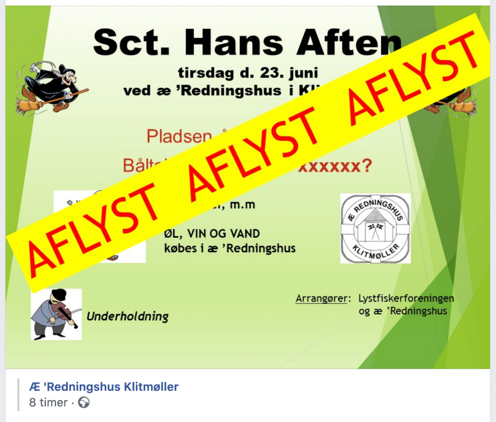 Sct. Hans behøver da sådan set ikke at blive aflyst  …