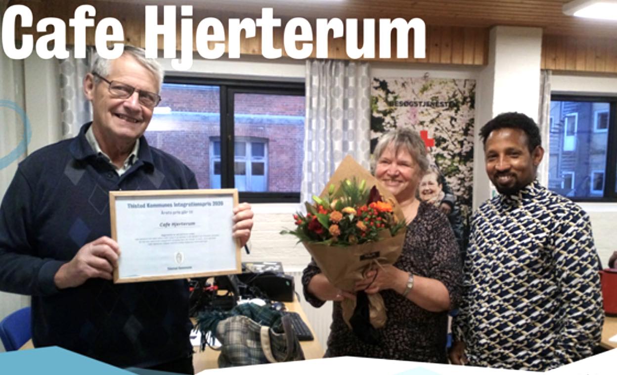 Café Hjerterum vinder coronaåret 2020s integrationspris