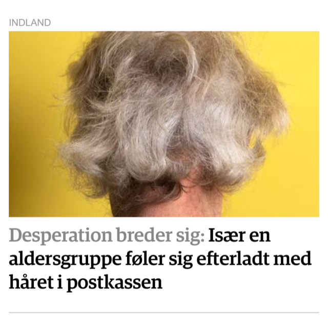 Dennis:  Håret i postkassen?