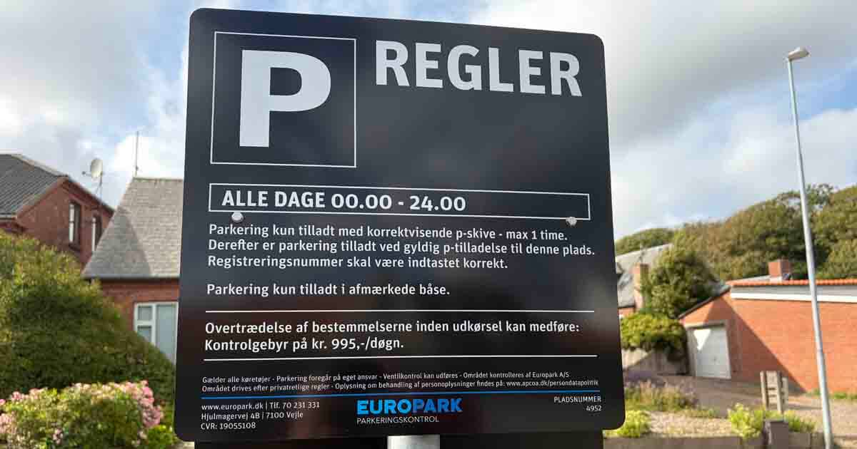 995,- i p-bøde!