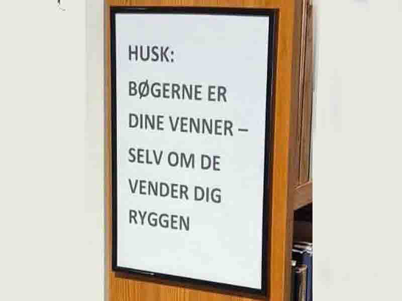 Hvad med bøgerne?